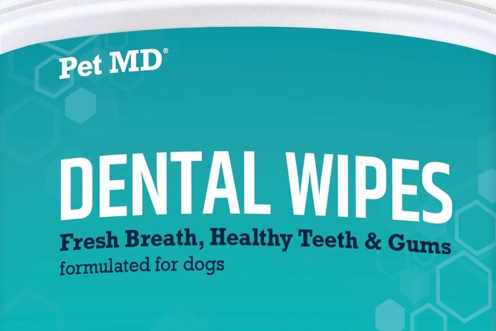 Pet MD Apple & Mint Flavor Dog Dental Wipes - Value in a Box