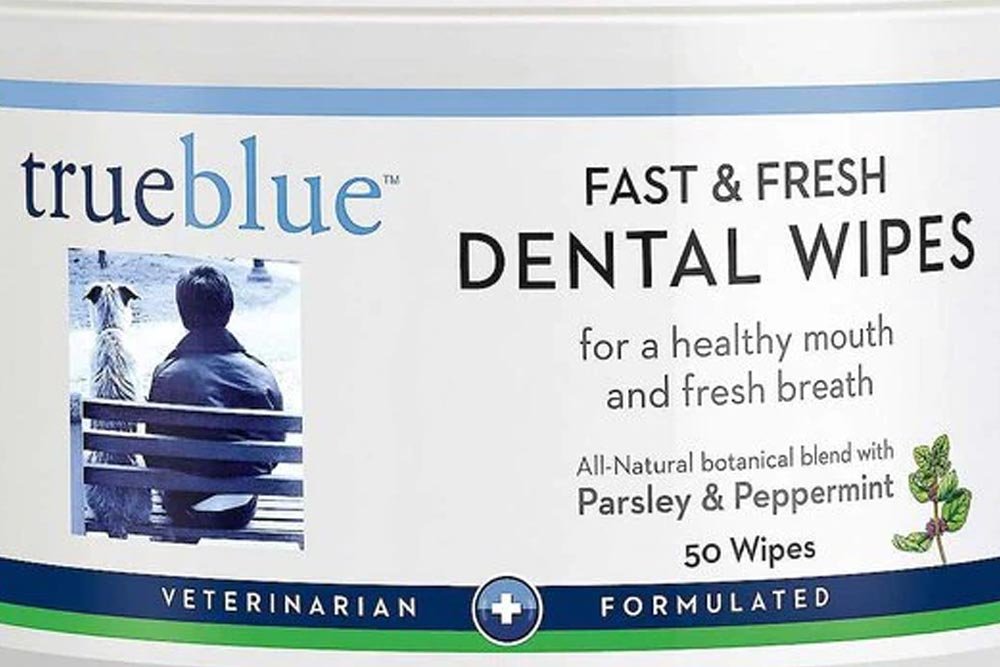 TrueBlue Pet Products Fast and Fresh Dog Dental Wipes